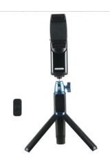 VK-2K Mobil Gimbal + Çok Fonksiyonlu Masa Üstü Tripod Seti Siyah Selfi