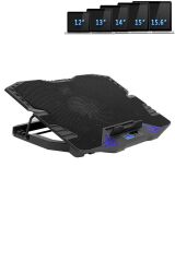 5232st 5 Adet Işıklı Fanlı Full Mesh Tasarım Ledli Lcd Kontrol Panelli Pro Standlı Notebook Soğutucu
