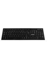 Km-6121 Siyah Kablosuz Q Slim Klavye ve Mouse Set