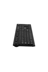 Km-6121 Siyah Kablosuz Q Slim Klavye ve Mouse Set