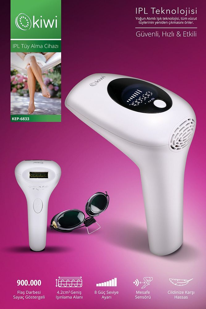 Kep-6833 Pro Ipl / Lazer Epilasyon