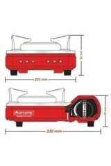 Portatif Kamp Ocağı Kırmızı Ck-505