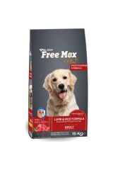 15 Kg Free Max Yetişkin Köpek Maması ( Kuzu Etli & Pirinçli ) Kuru Mama