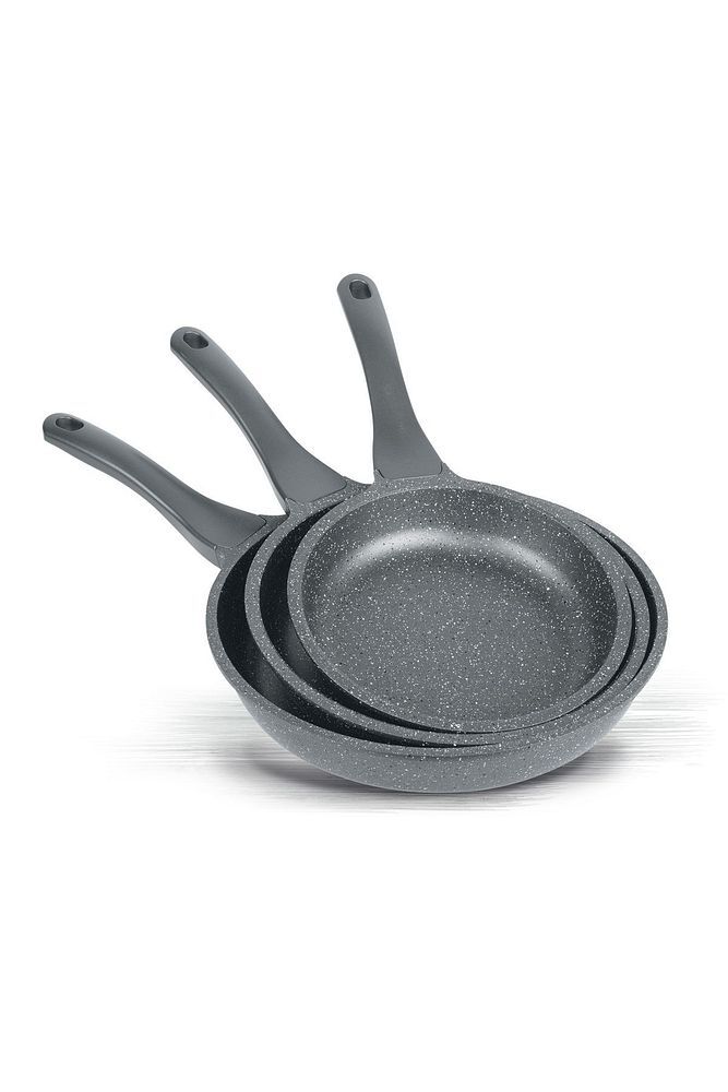 Granit Döküm Tava Seti 3’lü Gri - 20cm-24cm-28cm