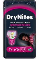 Drynites Kız Gece Emici Külodu 4-7 Yaş 30 Adet