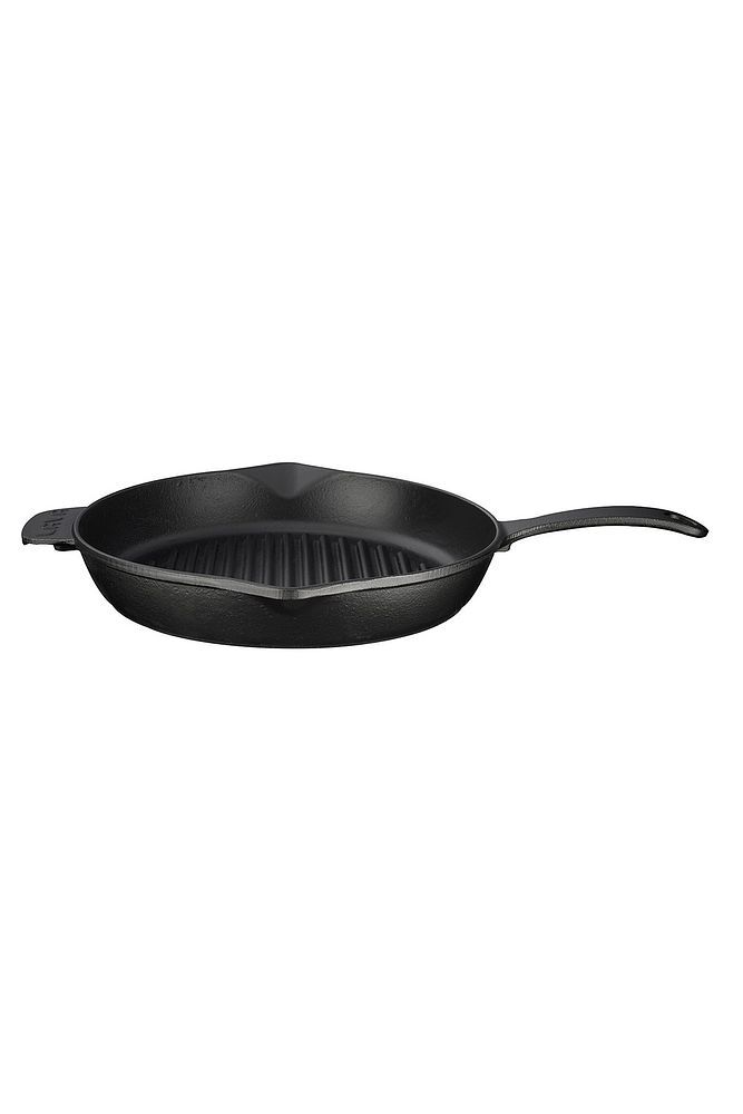 Döküm Yuvarlak Izgara Tava Döküm Demir Yekpare Saplı Çap(Ø)28cm.