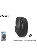 Sm-803 Usb Siyah 800/1200/1600dpi Kablosuz Mouse