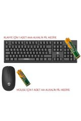 Km-2510 Siyah Kablosuz Q Multi Klavye Mouse