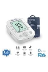 Üst Koldan Ölçer Dijital Tansiyon Aleti , Nabız Ölçer, Usb Girişli , 99 Ölçüm Hafıza Çantalı