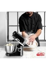 Siyah Hamur Yoğurma 1800Watt 4.5Lt Dondurma Yapma Aprt. SM-02