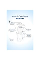 Aluna XL 1x Maxtra+ Filtreli Su Arıtma Sürahisi - Beyaz 3,5 lt