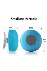's Fashion Su Geçirmez Mini Bluetooth Duş Hoparlörü Ses Bombası Duş Tipi Suya Dayanıklı Mavi