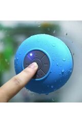 's Fashion Su Geçirmez Mini Bluetooth Duş Hoparlörü Ses Bombası Duş Tipi Suya Dayanıklı Mavi