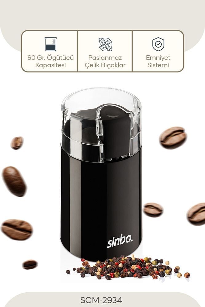 Scm-2934 Kahve Öğütme Makinesi Siyah