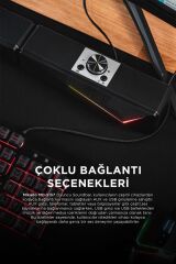 MD-S157 2.0 10W RGB Ledli Oyuncu Siyah USB SoundBar 2.0 Speaker