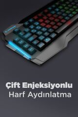 Kb-r63 Stage Rainbow Rgb Aydınlatmalı Makrolu Gaming Oyuncu Klavyesi