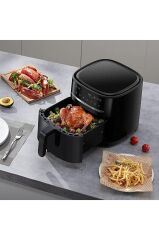Air Fryer 6 Litre Dokunmatik Ekranlı Yağsız Fritöz Siyah