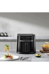 Air Fryer 6 Litre Dokunmatik Ekranlı Yağsız Fritöz Siyah