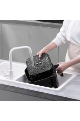 Air Fryer 6 Litre Dokunmatik Ekranlı Yağsız Fritöz Siyah