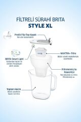 Style Xl 3 Filtreli Su Arıtma Sürahisi Gri