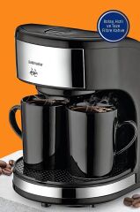 Colombia Yıkanabilir Filtreli Çift Kupalı Filtre Kahve Makinesi