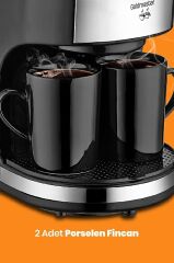 Colombia Yıkanabilir Filtreli Çift Kupalı Filtre Kahve Makinesi