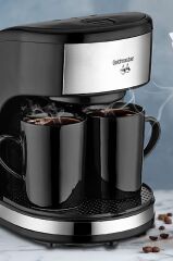 Colombia Yıkanabilir Filtreli Çift Kupalı Filtre Kahve Makinesi