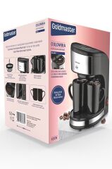 Colombia Yıkanabilir Filtreli Çift Kupalı Filtre Kahve Makinesi