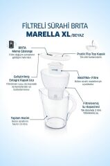 Marella Xl 5 Filtreli Su Arıtma Sürahisi - Beyaz