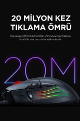 Tsrmx SCORE Usb Siyah 10000 Dpi RGB Gaming Oyuncu Mouse Star Collection 997516