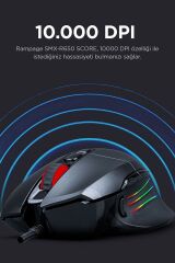 Tsrmx SCORE Usb Siyah 10000 Dpi RGB Gaming Oyuncu Mouse Star Collection 997516