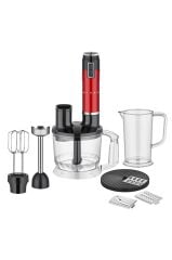 Shb 3178 5 Fonksiyonlu El Blender Seti (kırmızı)