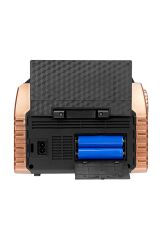 Mdr-325 Ahşap Usb- Tf Destekli Fm-am-sw-bt Solar Power Bank 3 Band Klasik Radyo