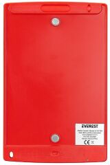 Ev-dy100 8,5'' Kırmızı Tek Tuşla Sil Dijital Yazı Tahtası 125x175mm