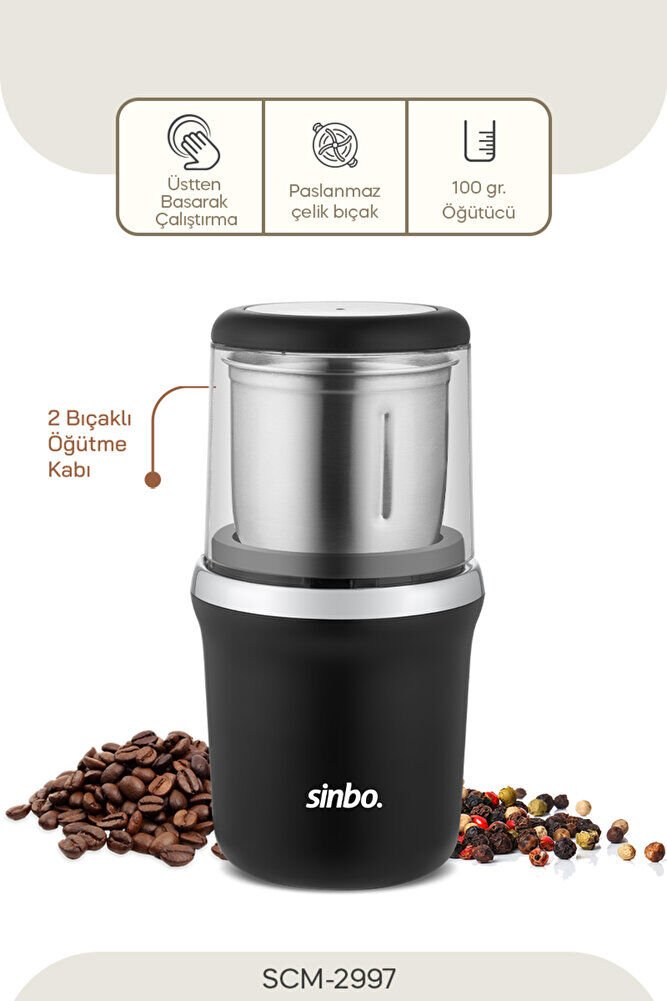 SCM-2997 KAHVE-BAHARAT ÖĞÜTÜCÜ KROM