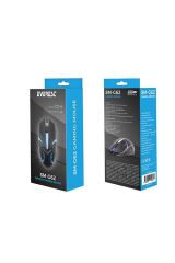 Sm-g62 Usb Siyah Işıklandırmalı Oyuncu Mouse