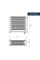 Çift Taraflı Isıtıcı 1800 W Ks-2740