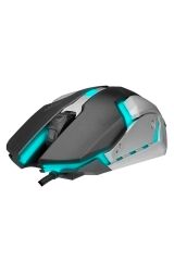 Sm-g72 Usb Aydınlatmalı Oyuncu Mouse Siyah/gümüş