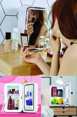 Krf-2505 Led Işıklı Taşınabilir Soğuk - Sıcak Ayarlı Kozmetik Mini Buzdolabı