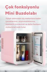 4L Pembe Mini Buzdolabı HMFR-03