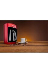 Köpüklüm 4 Fincan Kapasiteli 735 Watt Türk Kahve Makinesi - Kırmızı