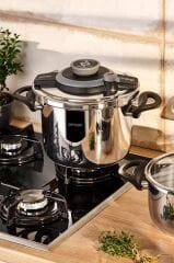 Vera Düdüklü Tencere 6 Litre Siyah