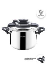 Vera Düdüklü Tencere 6 Litre Siyah