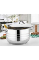 Bestinox Paslanmaz 30 Cm Çelik Büyük Derin Tencere