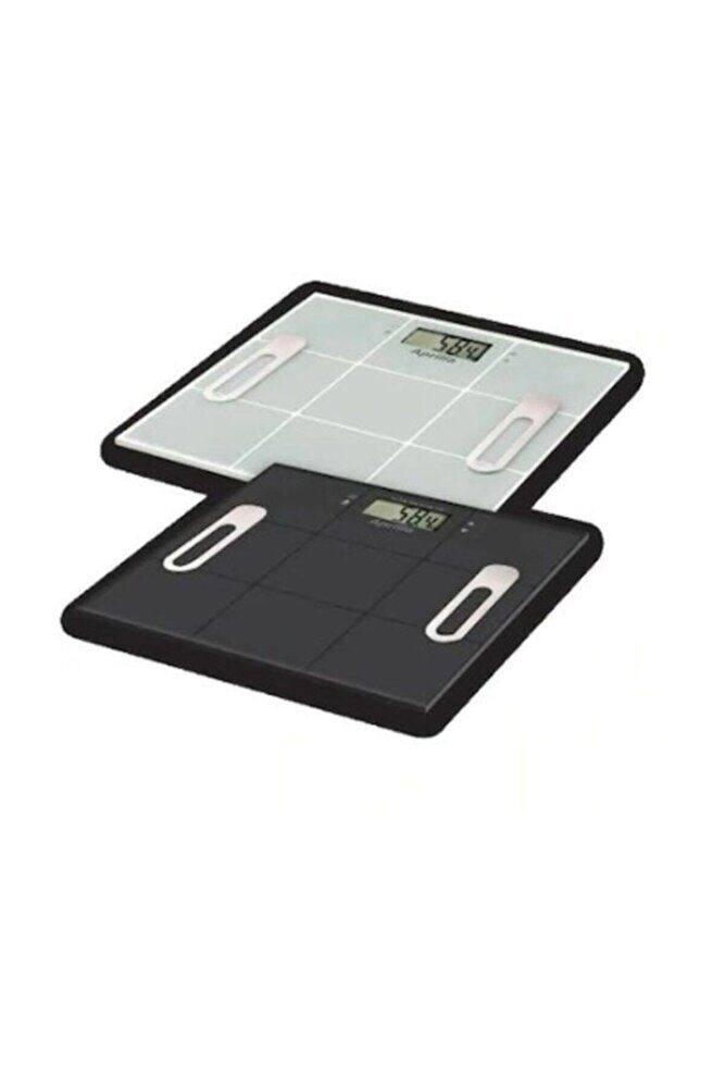 Vücut Yağ Ölçerli Dijital Cam Baskülü Abs 1060 Siyah