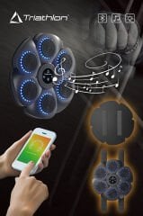 T-225 Refleks Geliştirici Akıllı Boks Eğitim Makinesi / Bluetooth / Rgb / Müzikli