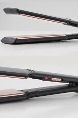 Ahs-2033 Siyah Geniş Seramik Kaplamalı Güçlü Saç Düzleştirici (40mm*120mm )