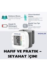Bilekten Ölçer Dijital Tansiyon Aleti , Nabız Ölçer , 2 X 120 Ölçüm Hafıza , Saklama Kutulu
