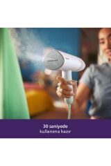 3000 Serisi Buharlı Düzleştirici, 1000W, 20g/dk Sürekli Buhar, 30 Saniyede Hazır, STH3020/10