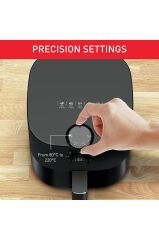 Easy Fry Essential Hava Fritözü, 3,5 L Kapasiteli Yağsız Fritöz, 1430W, Siyah, Ey130840